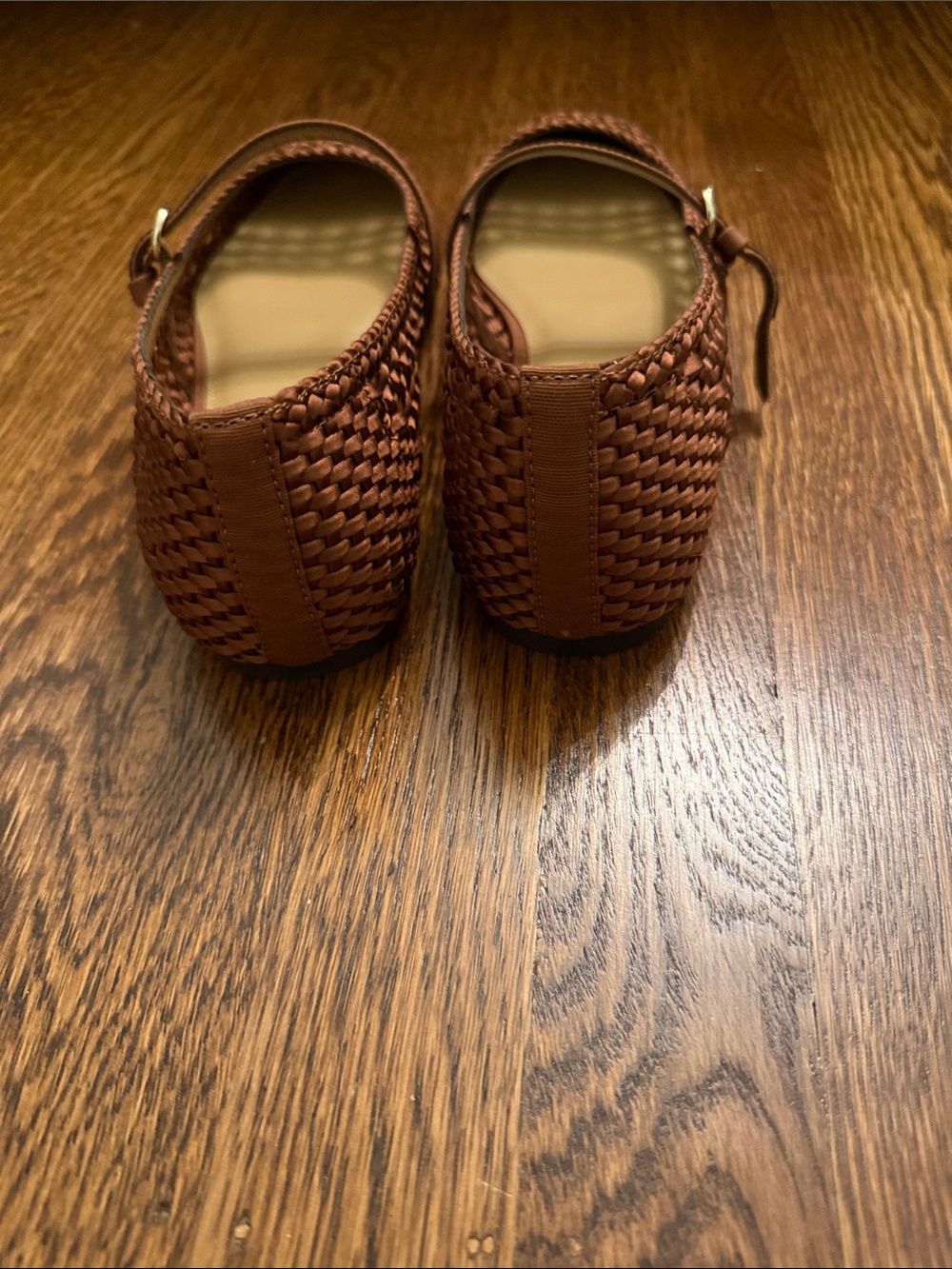 J. Crew Woven Mary Jane Flats in Chestnut Brown - Picture 5 of 6